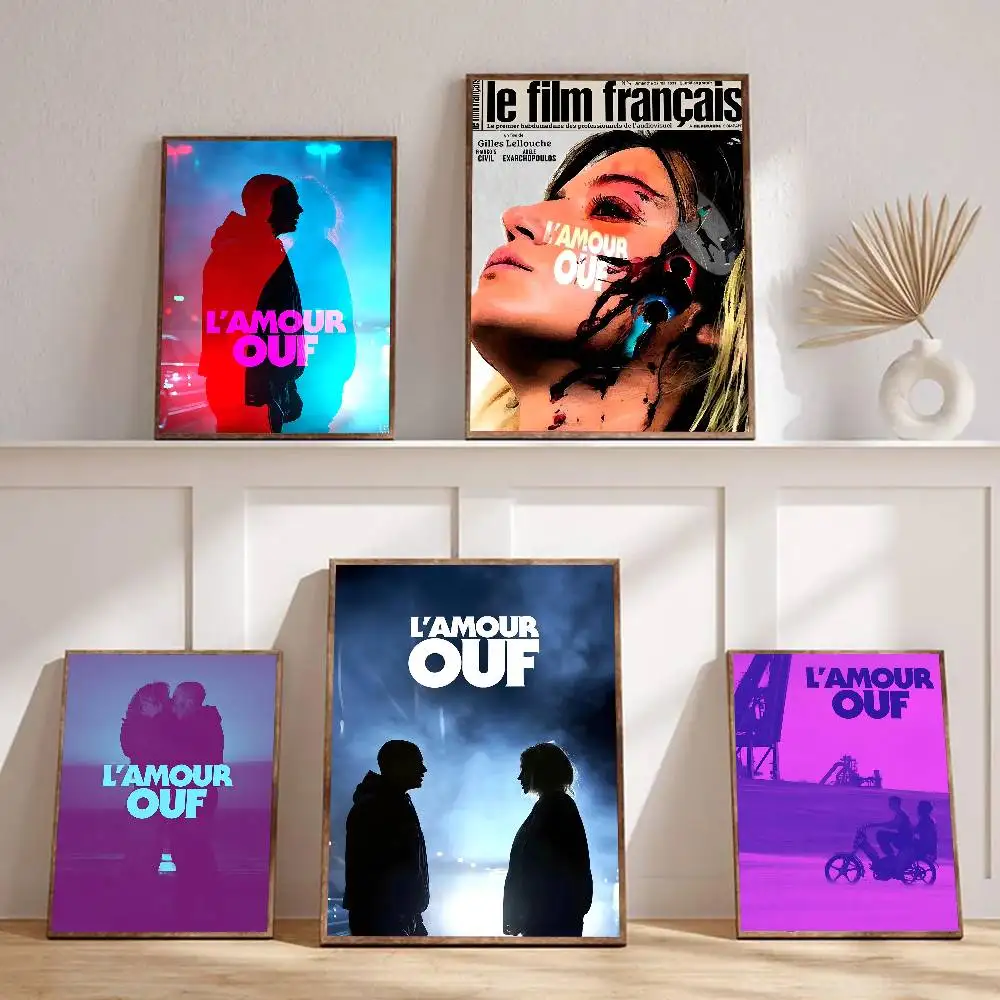 1pc Beating Hearts Movie Poster Sticker Print Waterproof Wall Art For Living Room Bedroom Home Decor