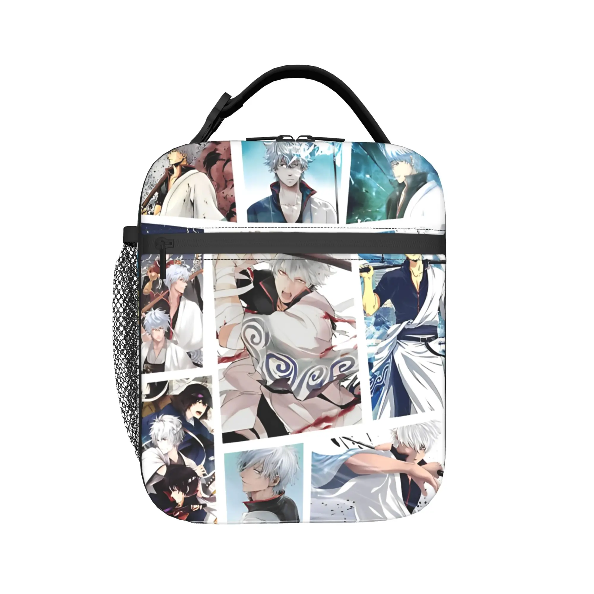 

Anime Ginnama Gintama Insulated Lunch Bags Thermal Bag Reusable,Lunch Container Portable Tote Lunch Box Men Women Beach Travel