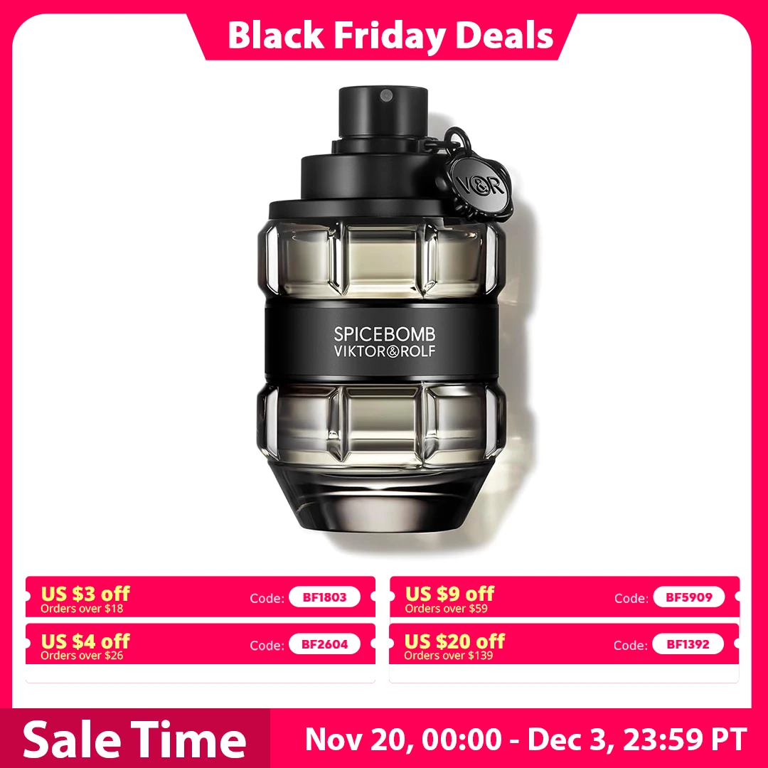 Viktor&Rolf Spicebomb - كولونيا متفجرة وحيوية للرجال، مزيج الحمضيات النابضة بالحياة والتبغ الدافئ