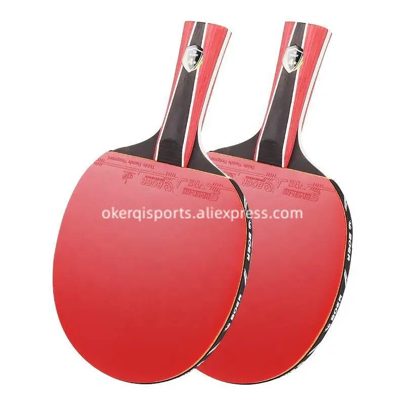 1Pcs Professional 4 Star Ping Pong Racket 5-Ply Wood Table Tennis Racket Bat Paddle Pimples In Rubber With Bag