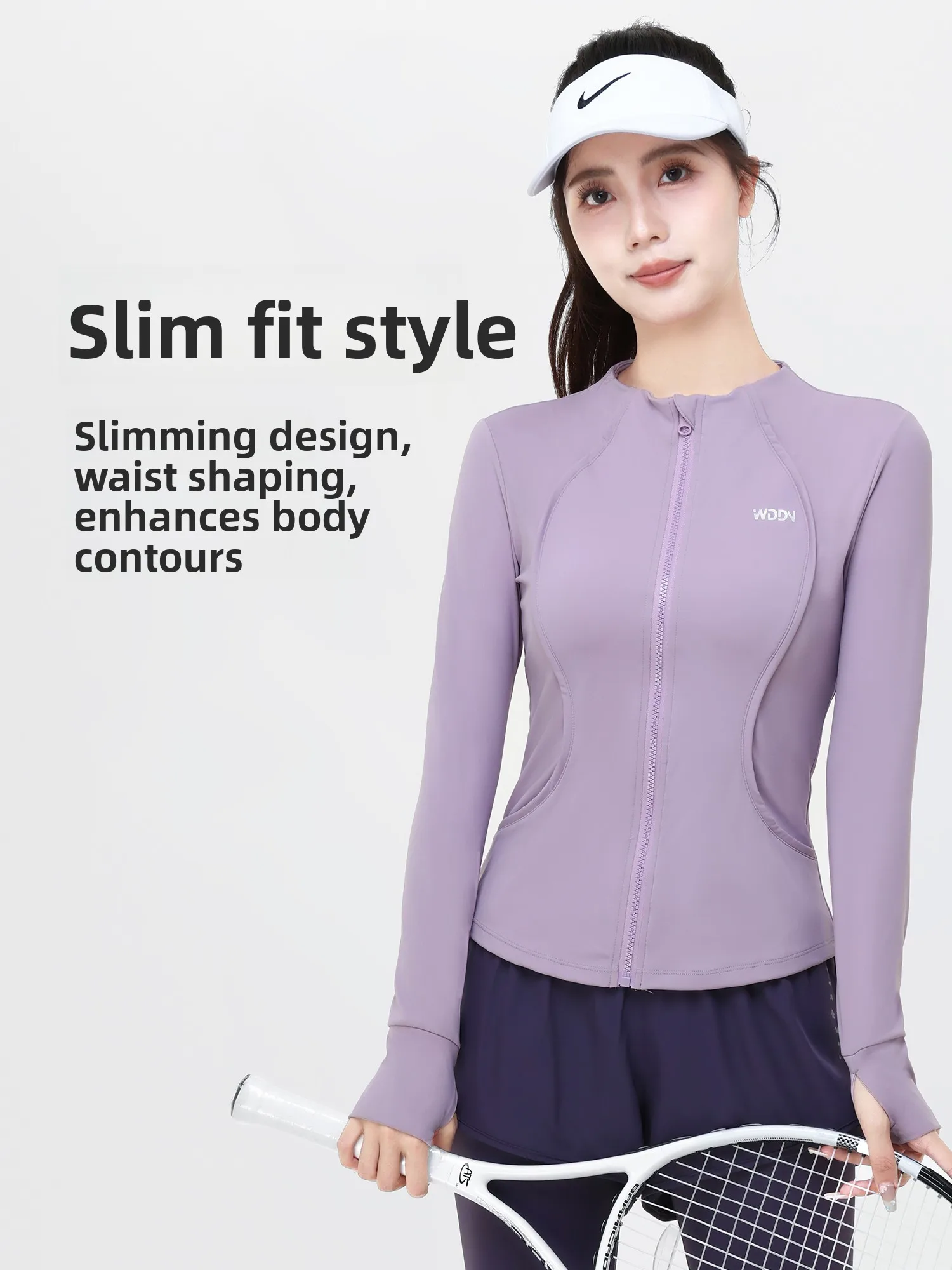 

Осенне-зимняя одежда для фитнеса, женская спортивная куртка Long Sve, тонкая эластичная молния, тренировочная одежда для бега, топ для йоги на открытом воздухе