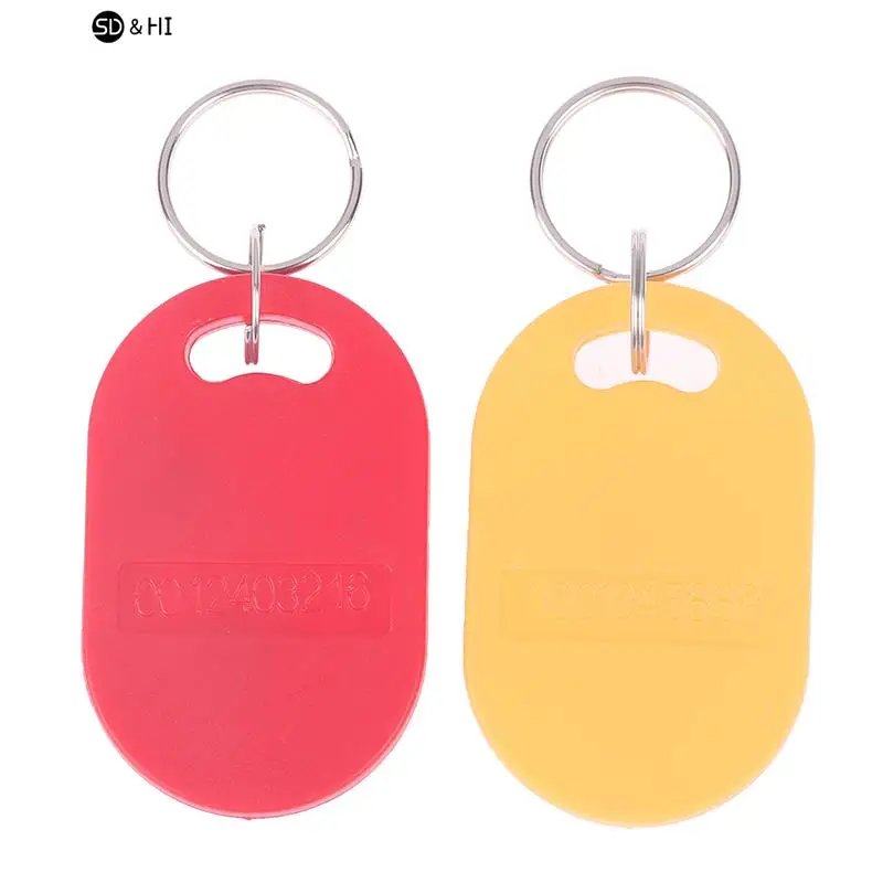 Imagem -06 - Dual Chip Frequency Rfid Composite Key Tags ic Mutável e id Keyfob 125khz T5577 13.56mhz Regravável