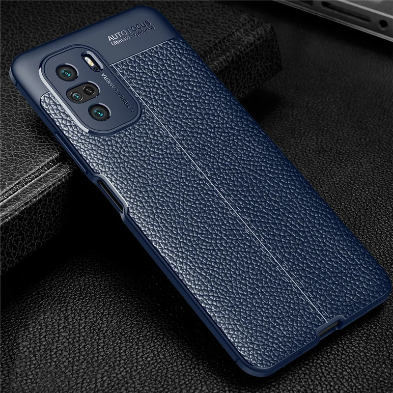 For Poco F3 Case For Xiaomi Poco F3 Capas Shockproof Back Luxury Soft Coque Phone Bumper TPU Leather For Fundas Poco F3 Cover