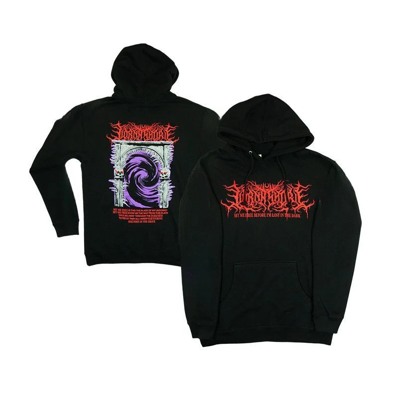 Y2k LORNA SHORE - Dark Metal Deathcore Band American Style Hooded Sweatshirt for Men and Women