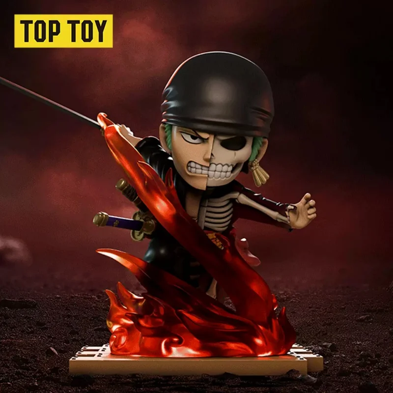 TOPTOY One Piece Zoro Sword Stances Series Blind Box Mystery Box Toys Kawaii Ornaments Figurines Home Decor Desktop Model Dolls