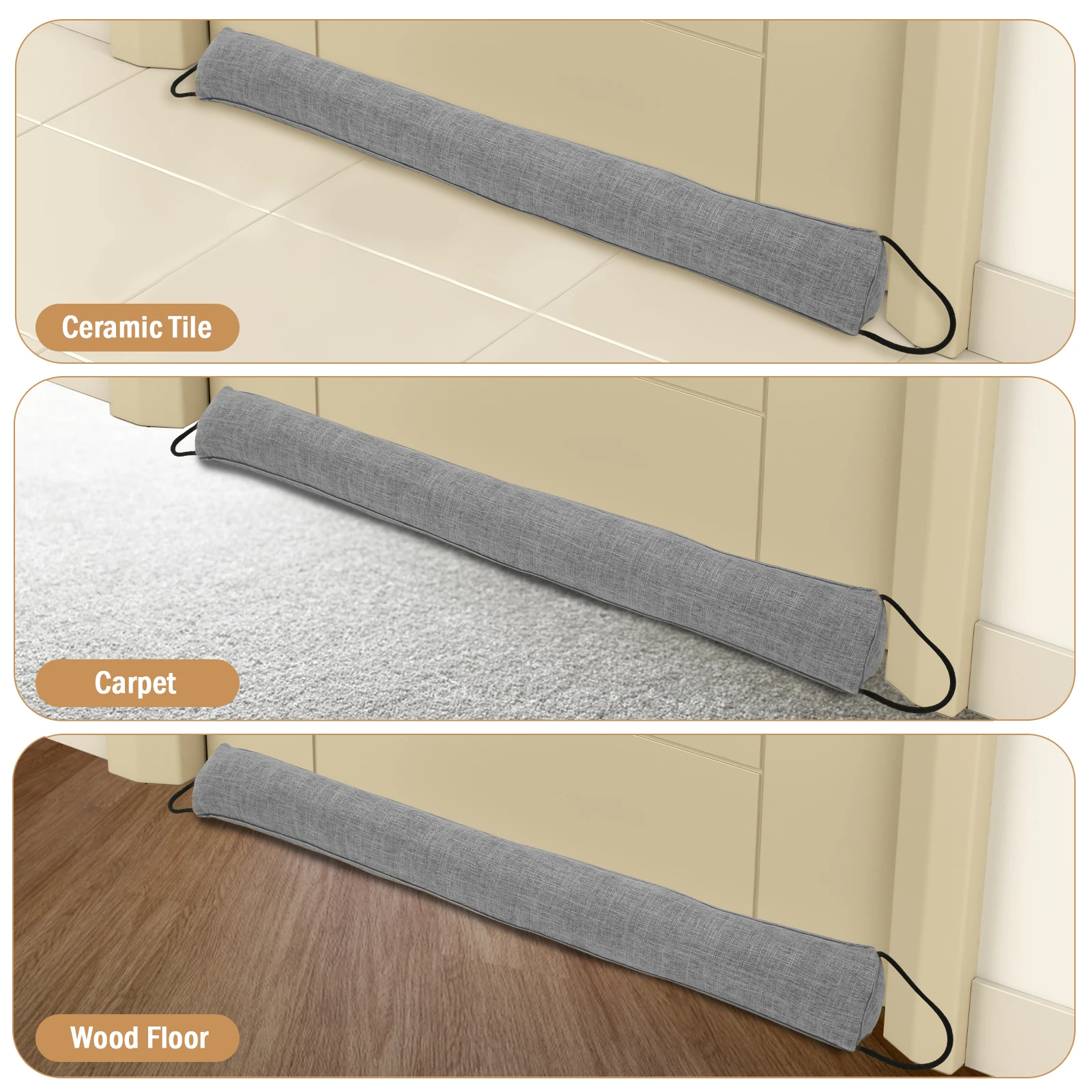 ドアノイズブロッカー,ドアドラフトストッパー,頑丈,三角形, - Door Stopper Heavy のレビューと価格