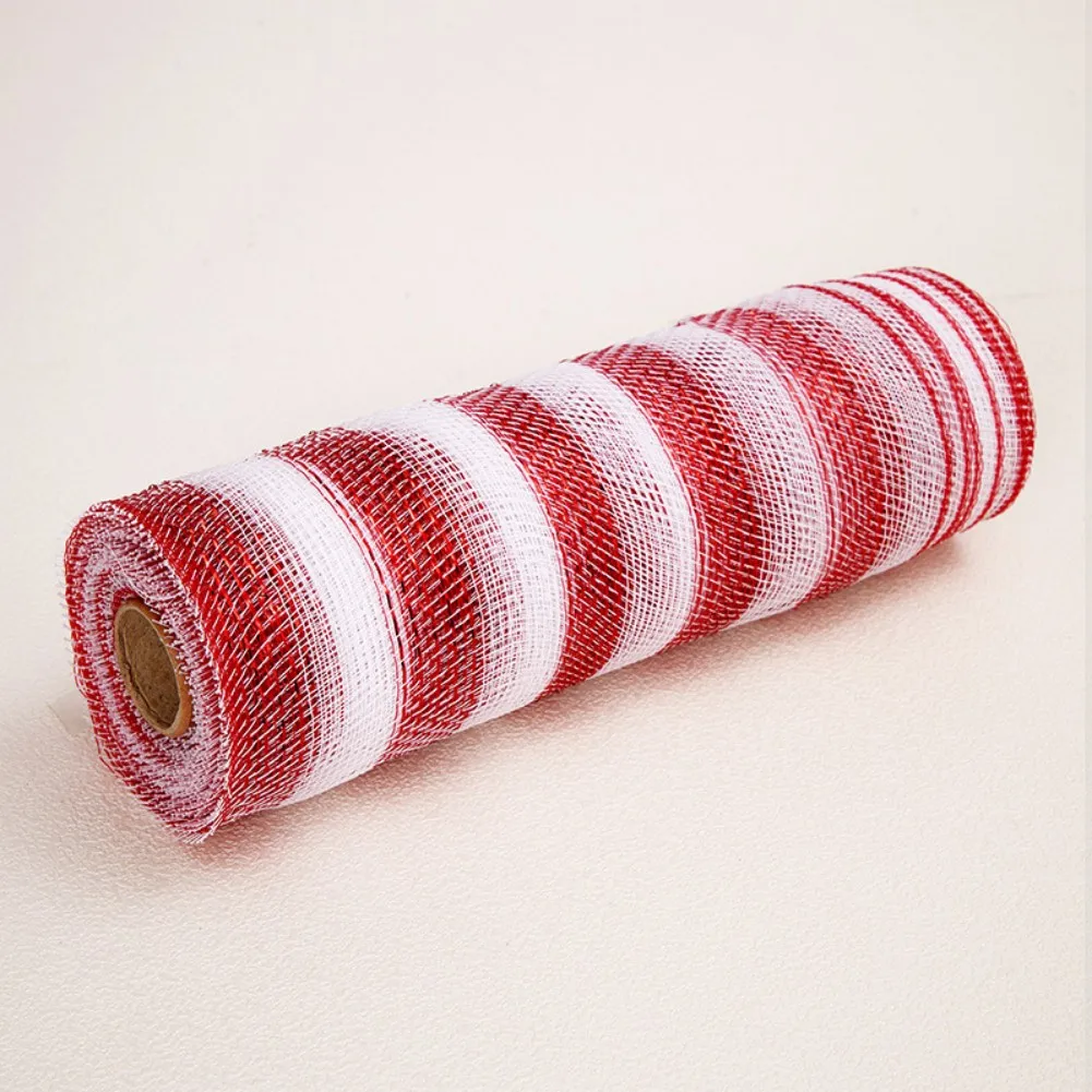 1Roll Christmas Deco Mesh Rolls For Wreaths Swags Bows 26cm 10yd For Various Craft Home Decor Projects Suitable For Any Occasion