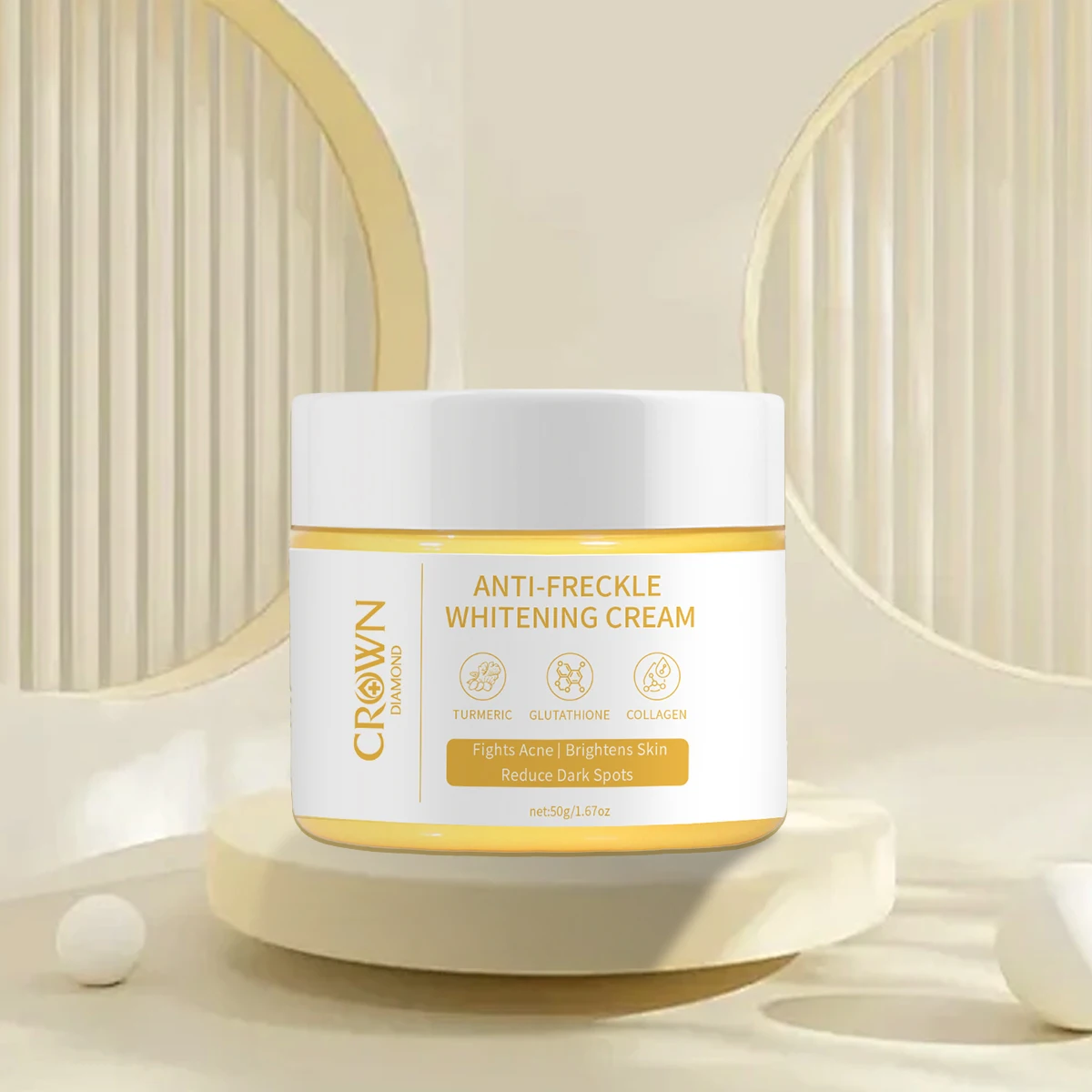 

Spot Removing and Whitening Cream Face Turmeric Remove Dark Spots Melasma Lighten Melanin Anti-aging Collagen Brighten Skin Care