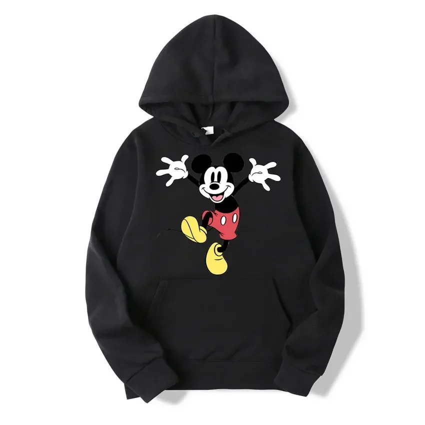 Cartoon Graphic Printed Male Sweatshirts Mickey Mouse Classic Anime Trendy Long Sleeve Men Hoodies Autumn Winter Casual Tops