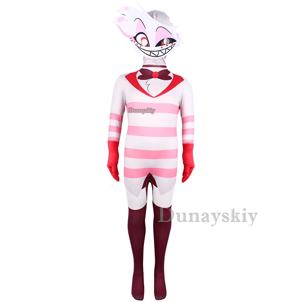 Tuta Ragazza Costume ALASTOR Donna Parrucca Cosplay Anime Carnevale delle Donne Abbigliamento Costumi Ragazze 2024 Uomini Sexy Adulti Ragazzi Bambini