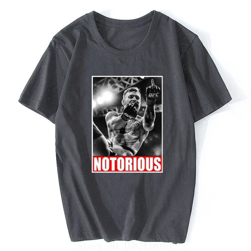 T-shirt Funny Design Black Fashion Streetwear Tee Conor McGregor Notorious Men Fan Cool Shirt Homme Funny T Shirts