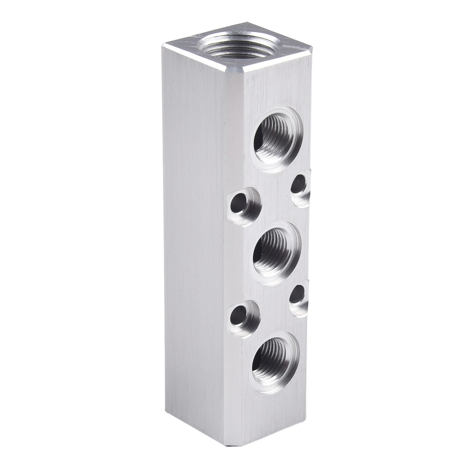 for durable Manifold Blocks Air Hose Aluminum Oxidation Convenient Cylinder Excellent Fitting G1/4 Inline Home