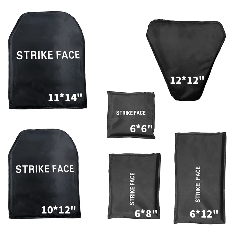 

NIJ IIIA 3A Soft Body Armor BulletProof Panel UHMW-PE Inserts Body Armof Ballistic Plate 6x6 6x8 10x12 11x14