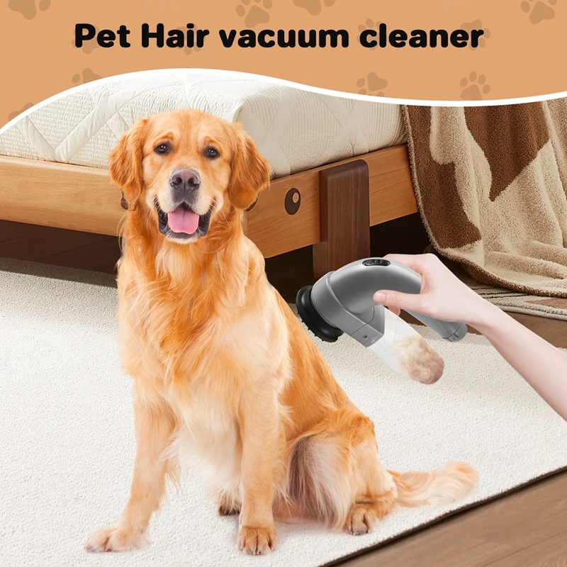 WISH Electric Pet Hair Remover Suction Device For Dog Cat Grooming Vacuum System Clean Fur