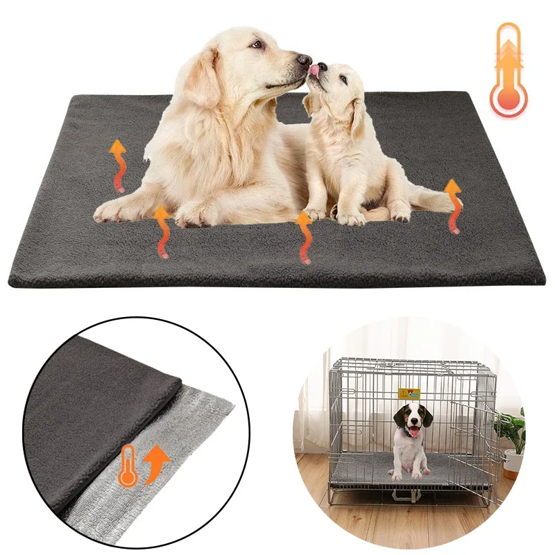 Pet Spontaneous Heating Sleeping Mats Winter Warm Dog Bed Detachable Puppy Kitten Bed for Small Large Dogs Mats Pet Accessories