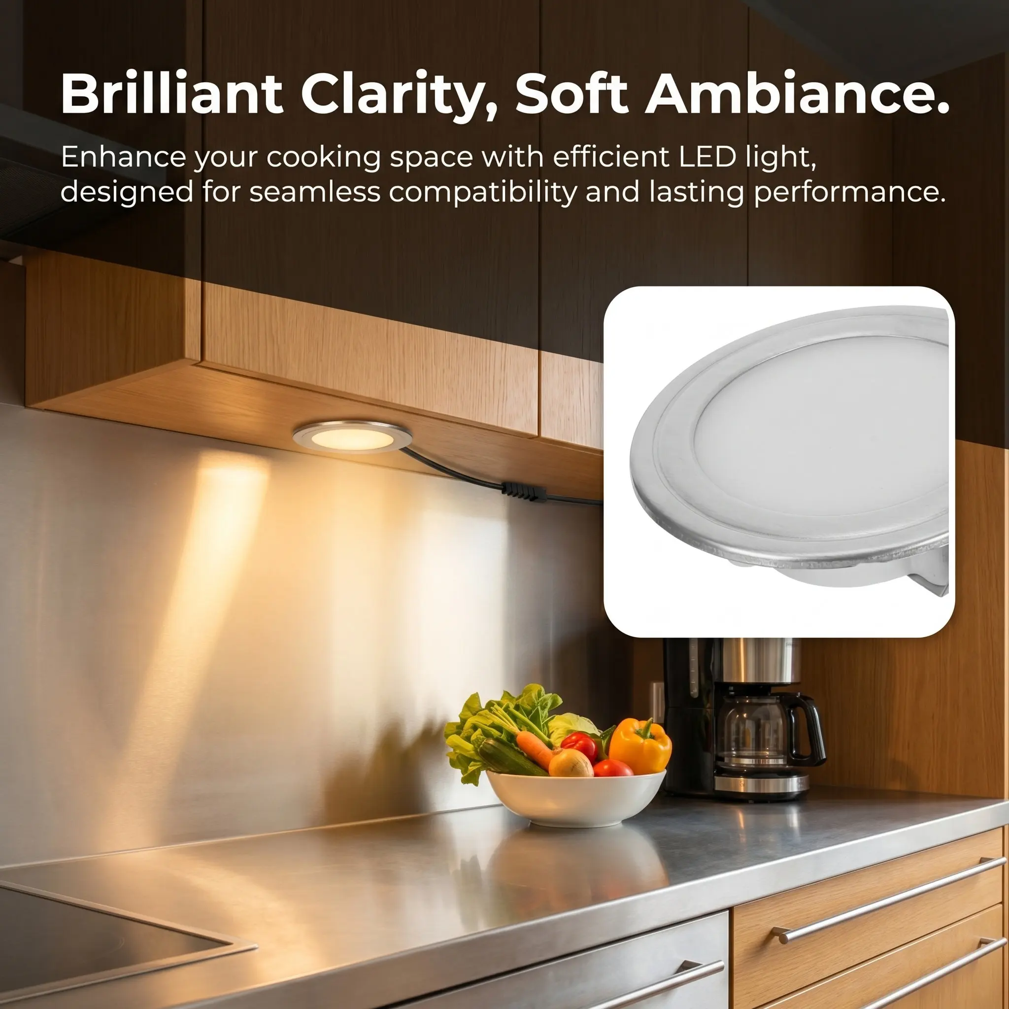 LED Range Hood Light Bulb Replacement Recessed Kitchen Stove Lamp Accessories Light Panel Universal Compatibility