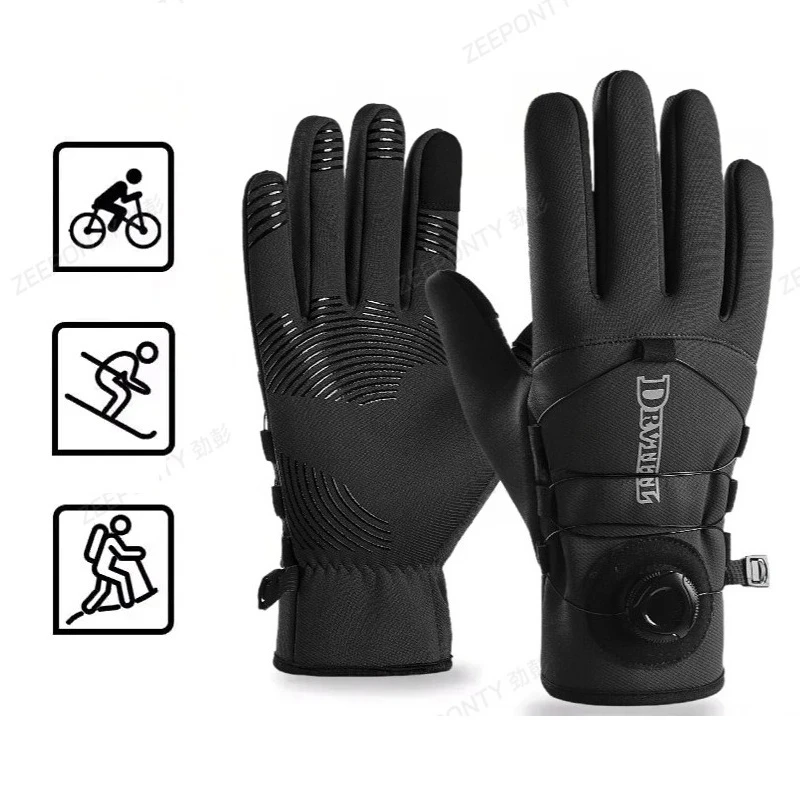 

Новые зимние теплые лыжные перчатки унисекс, ветрозащитные, морозостойкие перчатки с сенсорным экраном для мужчин, спорт на открытом воздухе, бег, пеший туризм, велоспорт