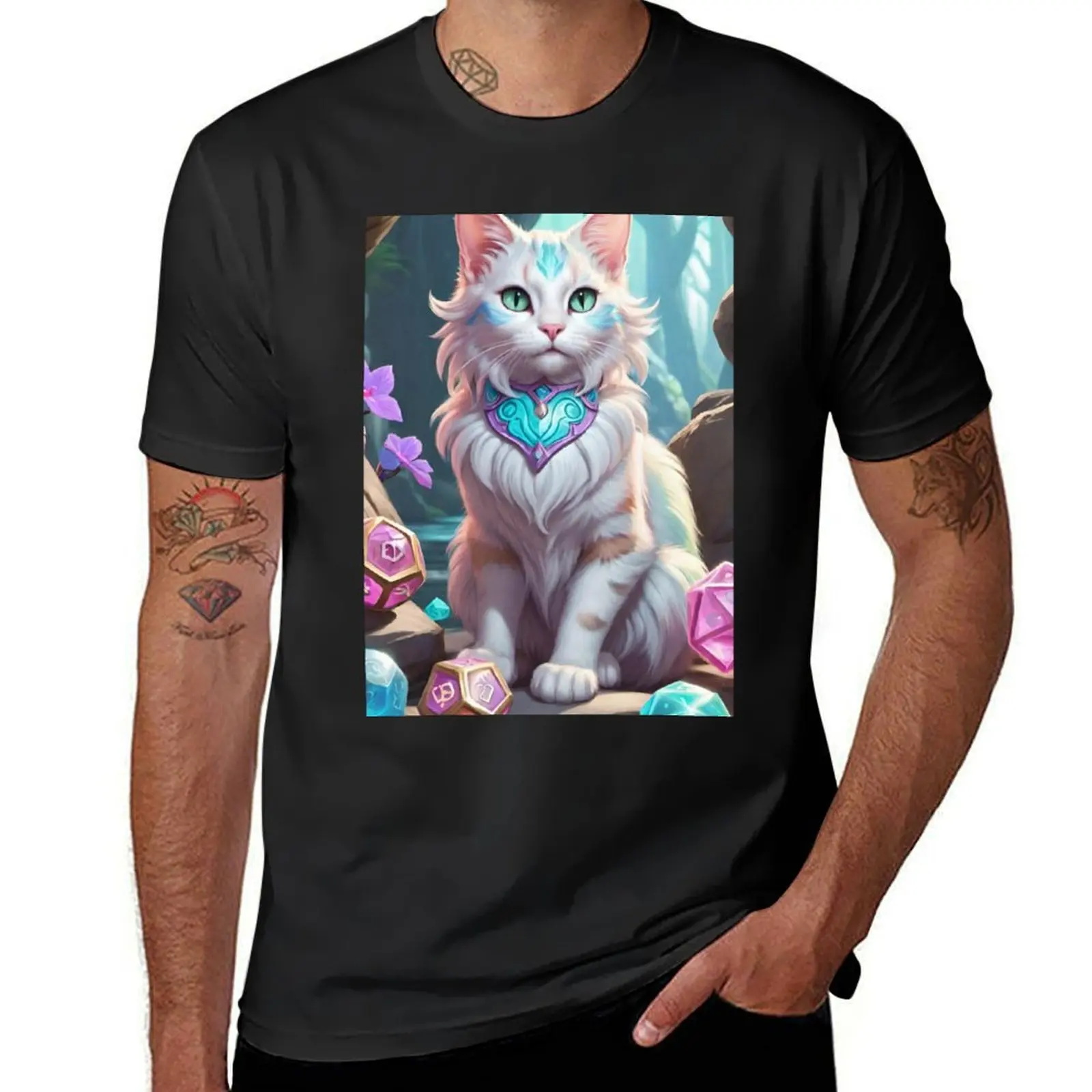 Marshmallow Cat T-Shirt Blouse tees customs sweat sweat shirts, men