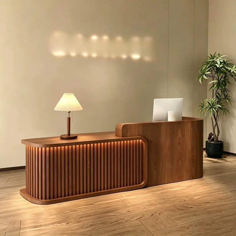 Front Elegant Reception Desk Executive Podium Counter Reception Desk Clinical Modern Minimalist Work Comptoir Caisse Furniture