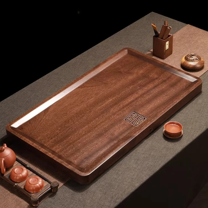 

Деревянный винтажный чайный поднос-блюдо прямоугольной формы для сервировки, для кафе, для церемоний, подставка для чашек, декор для дома
