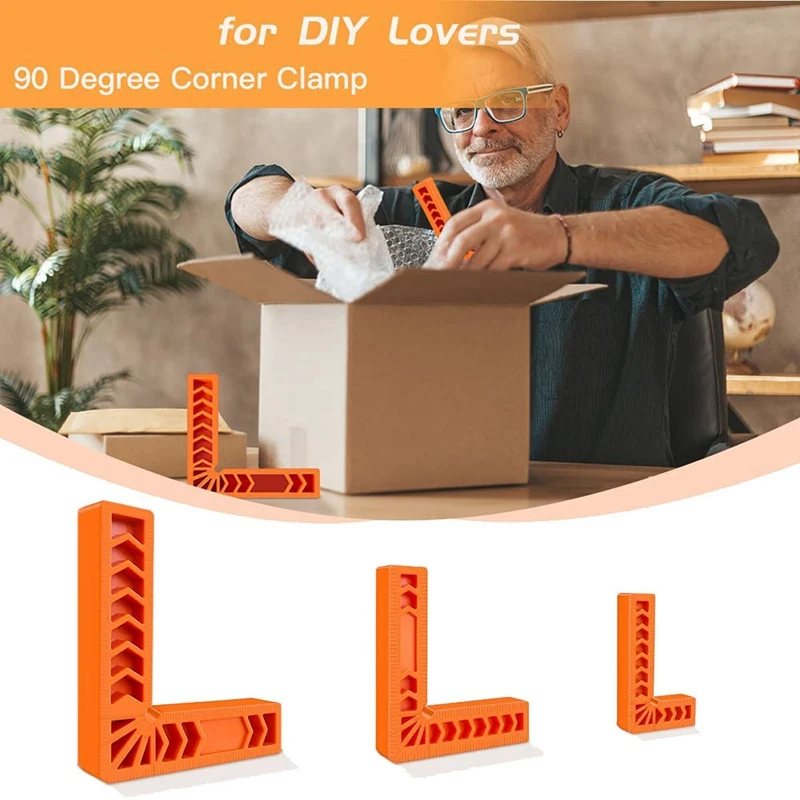 مشبك زاوية للنجارة ، 90 درجة لتحديد المواقع الساحات ، إطارات الصور ، صناديق ، خزائن ، أدراج ، مجموعة من 10