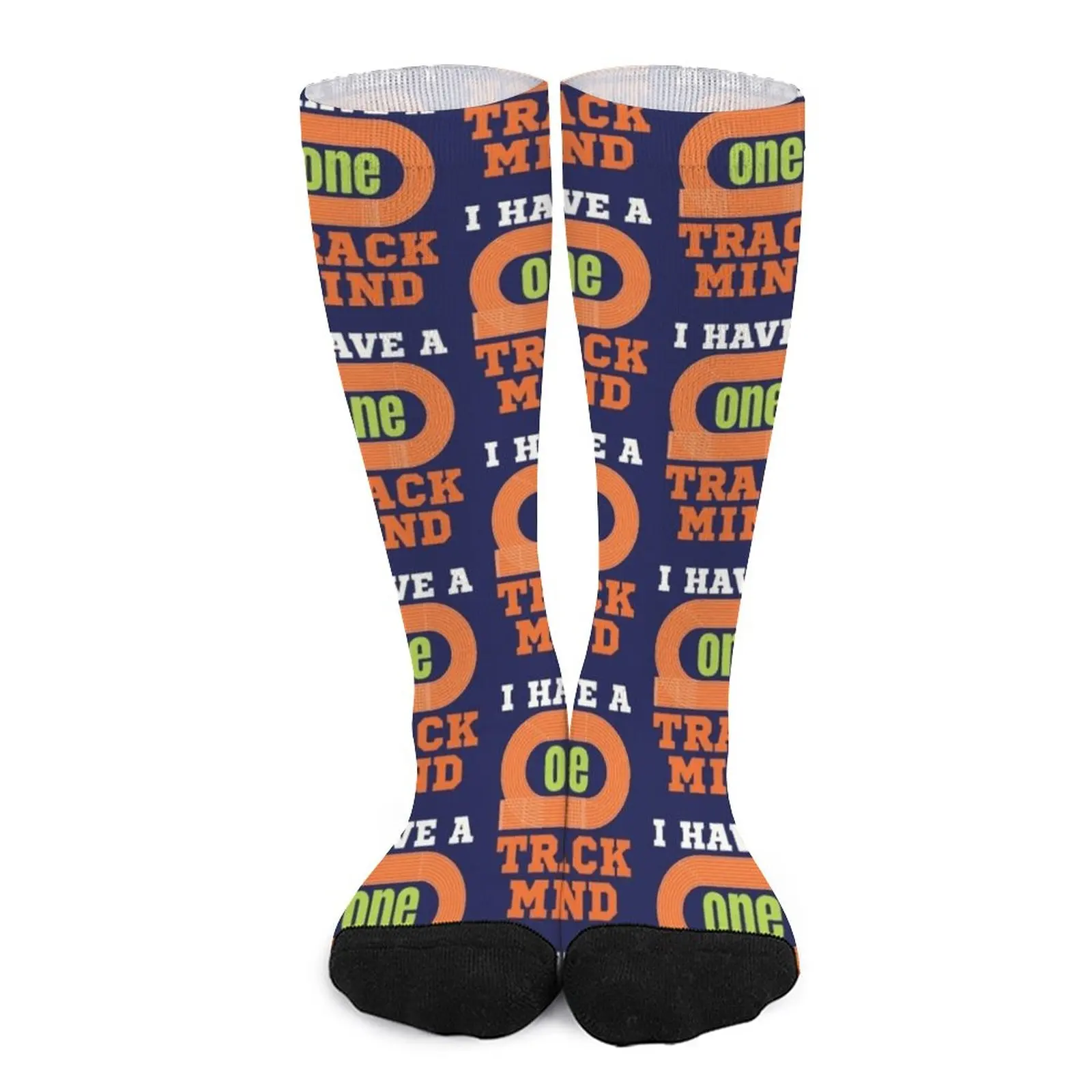 

I Have a One Track Mind Funny Track and Field Runner Socks funny socks men winter socks Socks Women's