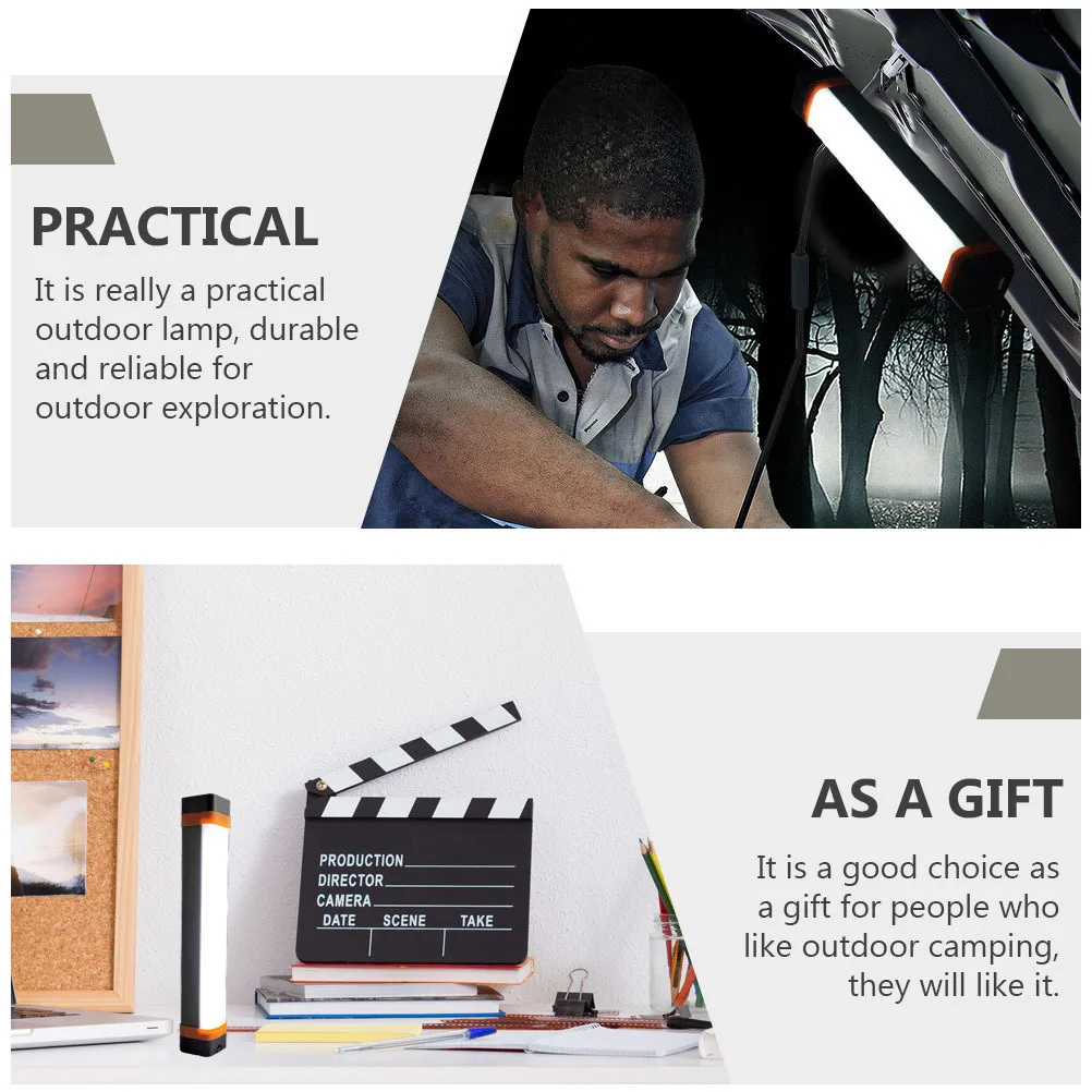 Lampada da tenda a LED da 1 pezzo Design multifunzionale durevole Risparmio energetico sicuro per l'equitazione notturna Escursionismo Accessorio per illuminazione di emergenza