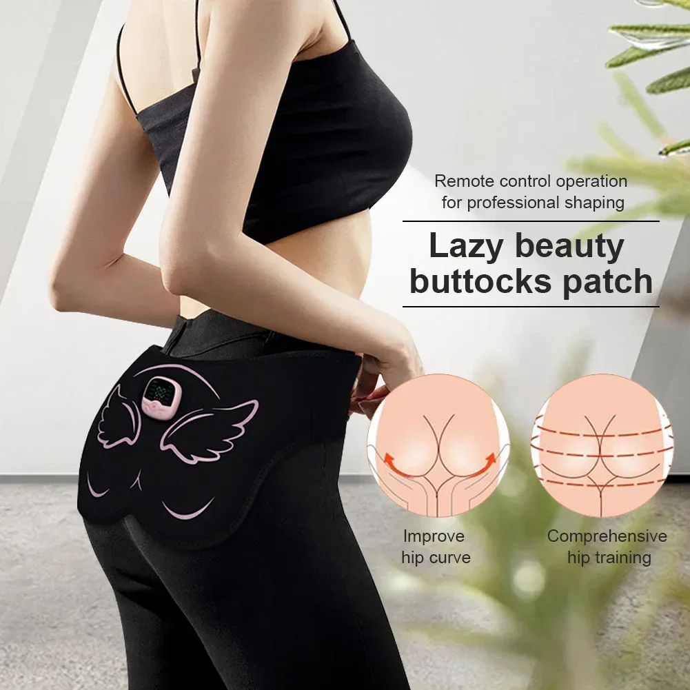 

EMS Hips Trainer Butt Muscle Stimulator USB Charging Wearable Buttocks Toner with Remote Control LED Display for Women