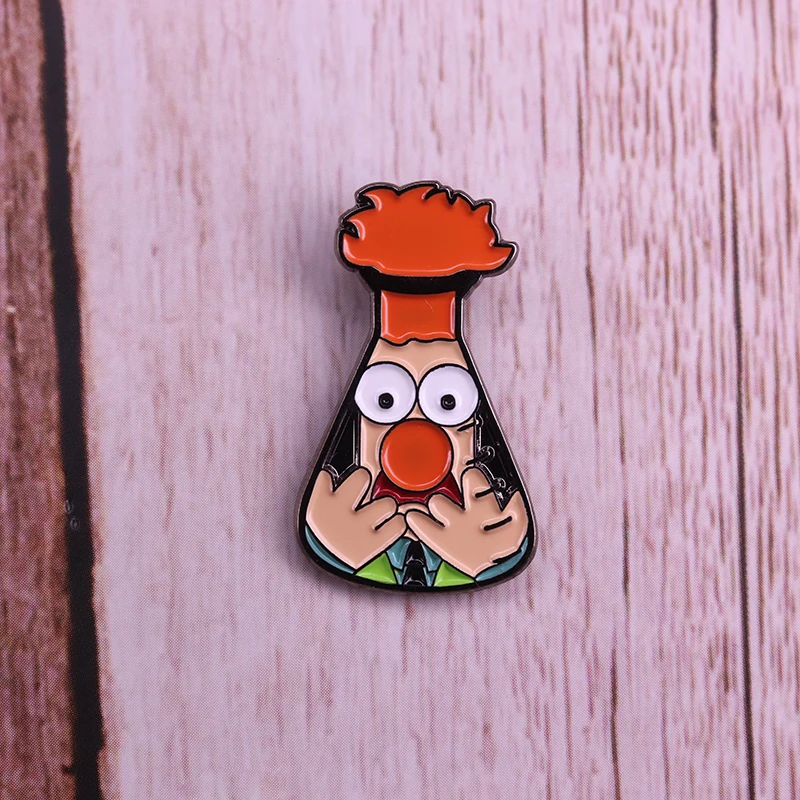 Muppet Show Pin Dr Honeydew Assistant Beaker Bert Ernie Kermit Elmo Brooch Rainbow Connection KeyTag None of My Business Patch