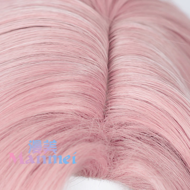 Game Zenless Zone Zero Nicole Demara Cosplay Wig Earrings 80cm Pink long Wigs Heat Resistant Synthetic Hair Halloween Party