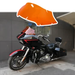 Motorcycle 9 inch Smoke Front Windshield Wind Windscreen Deflector Cover Plate For Harley Davidson Road Glide FLTRX 2015-2023