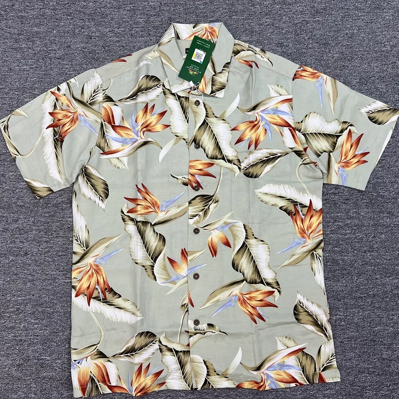 

American Sle Casual Linen Blend ort Sve irt Loose Fit Summer Beach Vaion Youthwear Breathable Regular Length