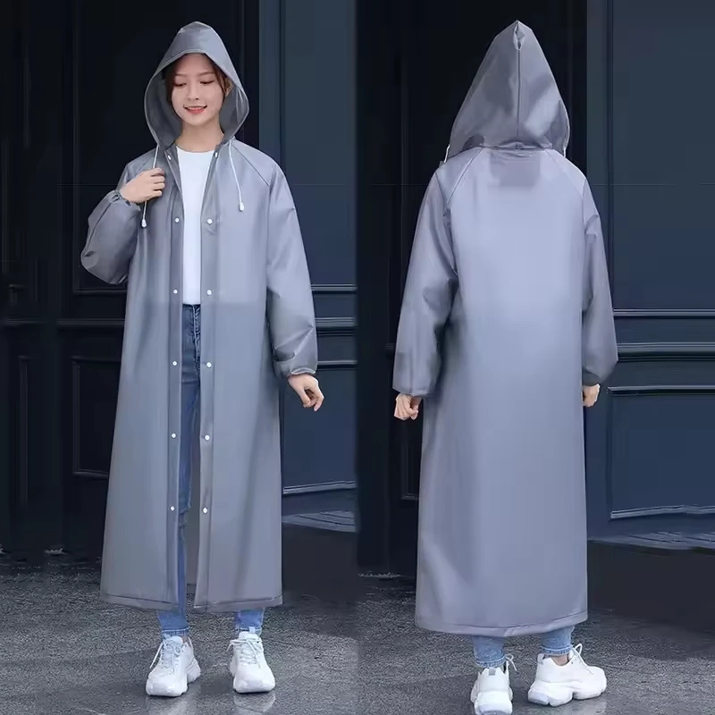 Adult Thickened Outdoor One-Piece Raincoat Waterproof Wear-Resistant Essential Long-Term Protective Travel Rain Gear
