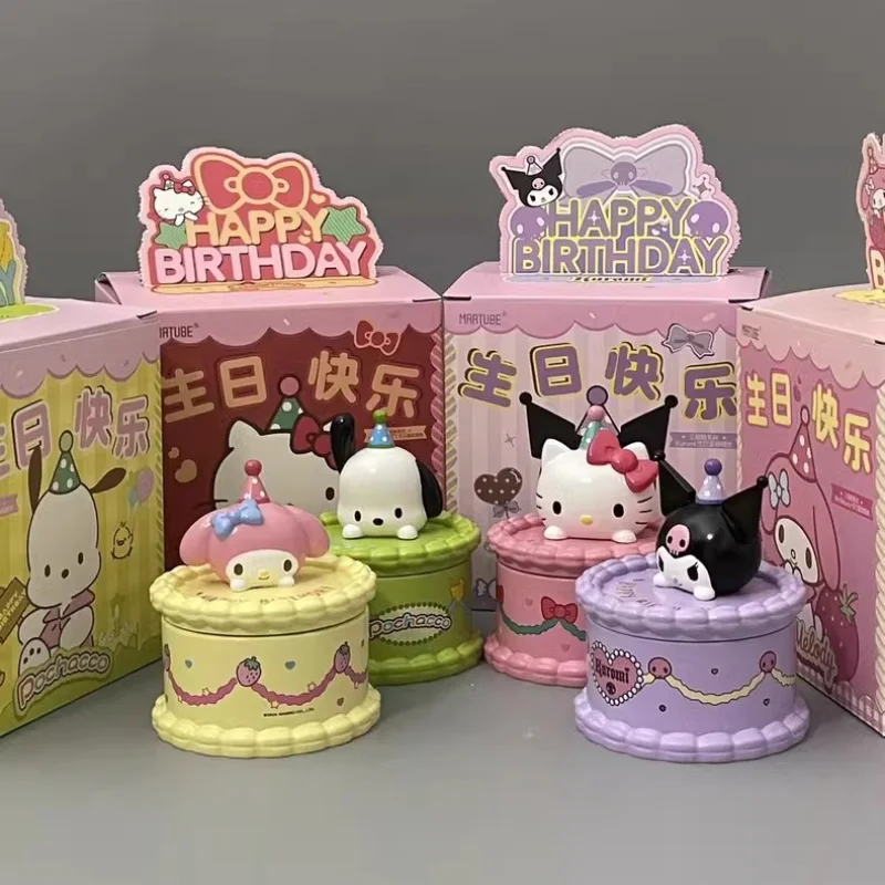 Sanrio Candle Cake Shape Aromatherapy Cute Hellokitty Melody Pochacco Kuromi Indoor Household Children Birthday Decoration Gifts