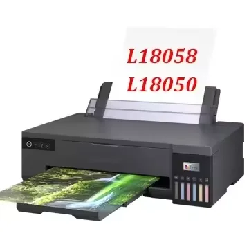 6 Color A3 L18058 Ecotank New Black Portable Photo Printer Sublimation Printer For Epson L18050 Imprimante Inkjet Printer