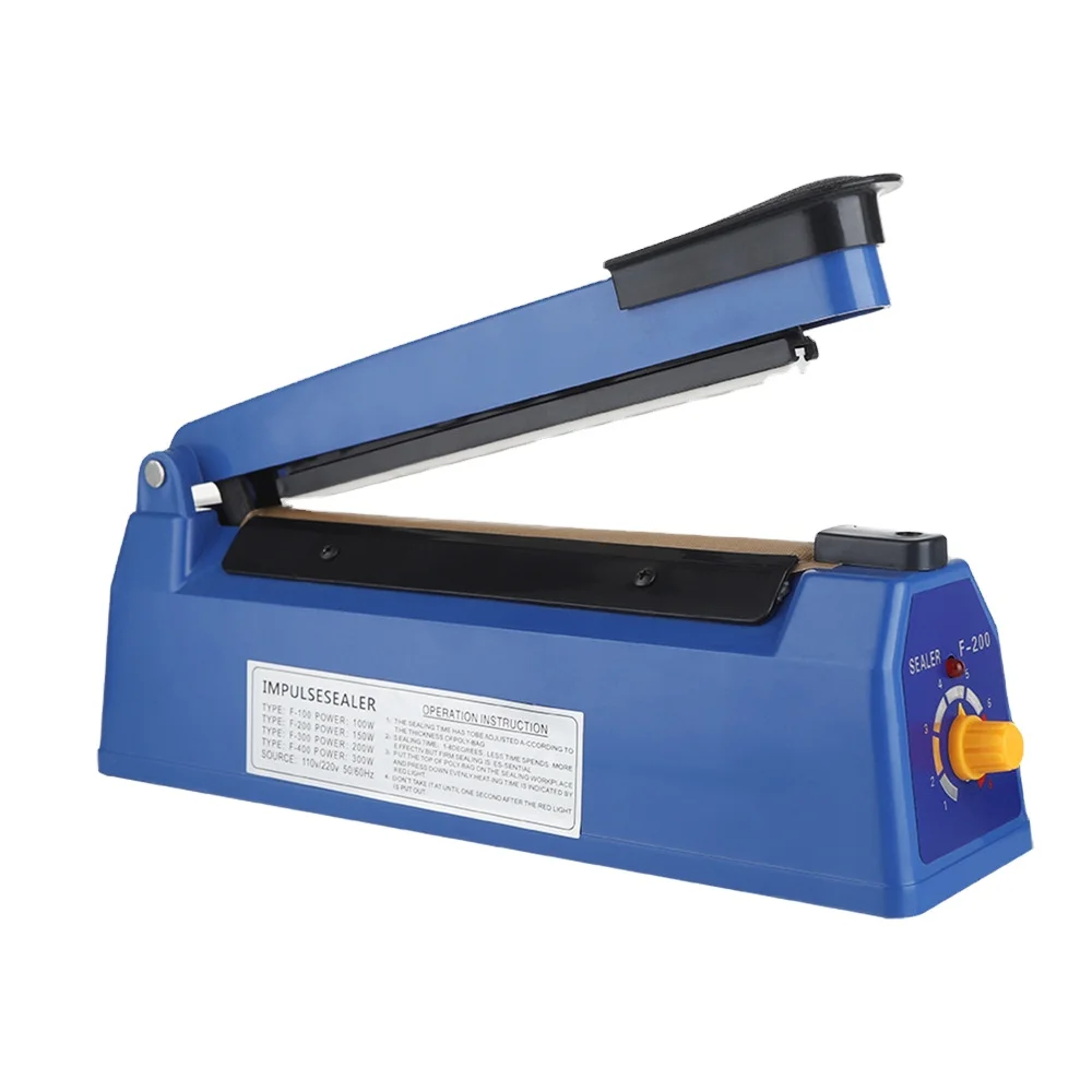 （2026）hot200mm Semi-Automatic Impulse Sealer Manual Bag Sealing and Heat Sealer Pulse Machine for Various Bag Packaging