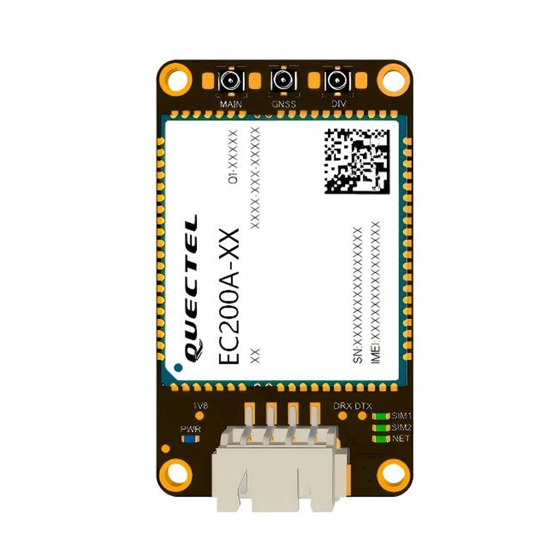 Quectel EC200A USB Dongle EC200AAU EC200AEU  LTE CAT4 Module Breakout Kit Support USB-A, USB-4PIN interfaces Dual card slots ﻿