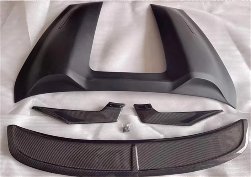 

For 718 2016 2017 2018 2019 2020 2021 2022 2023 Real Carbon Fiber Tail Wing Spoiler Kit