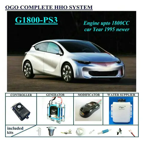 OGO 완전한 HHO 시스템 G1800-PS3 스마트 PWM 동적 EFIE 칩, 최대 1800CC