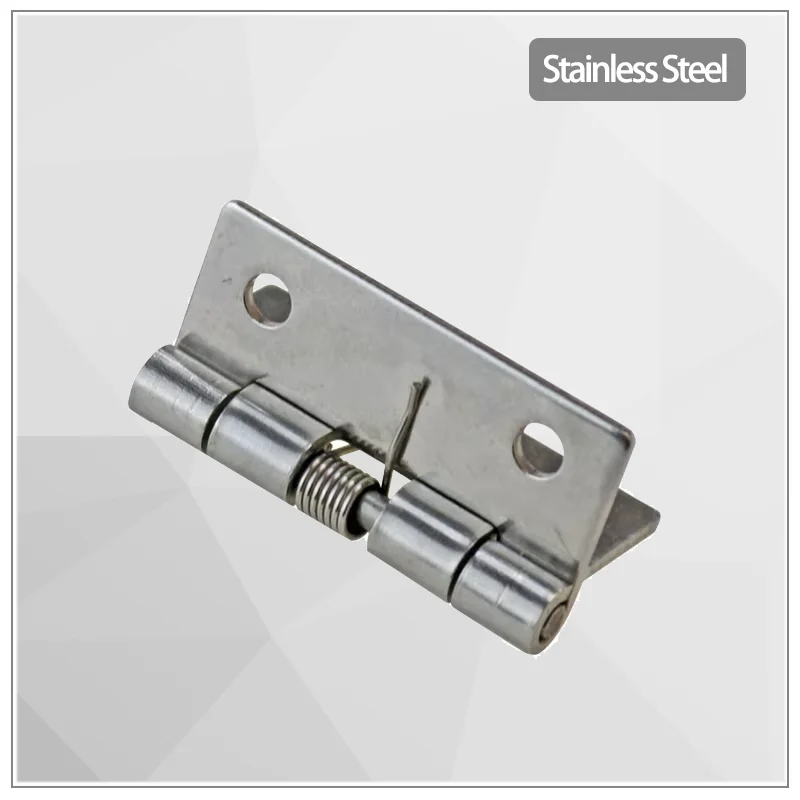 304 Stainless Steel 1.5-Inch Spring Hinge Industrial Electrical Machinery Automation Equipment Box Reset Hinge