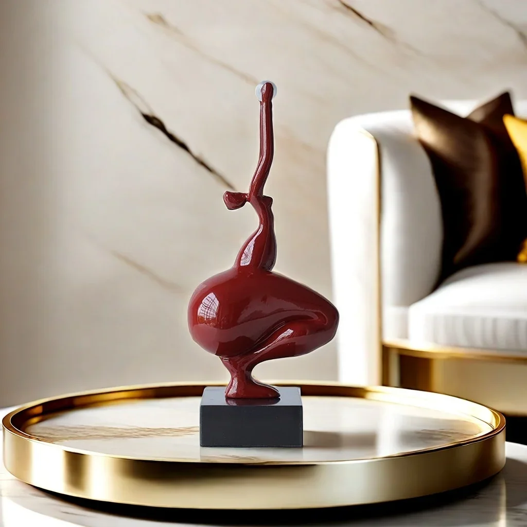 

Abstract figures sculptures artworks modern creativity Yoga woman, hotel design soft decoration living rooms home decor