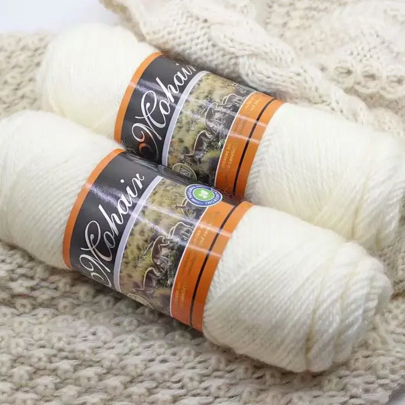 2Pcs total 200g Hand knitting Alpaca yarn Soft Warm Wool Crochet Yarn Thread knit sweater Scarves blanket Gloves line thick lana