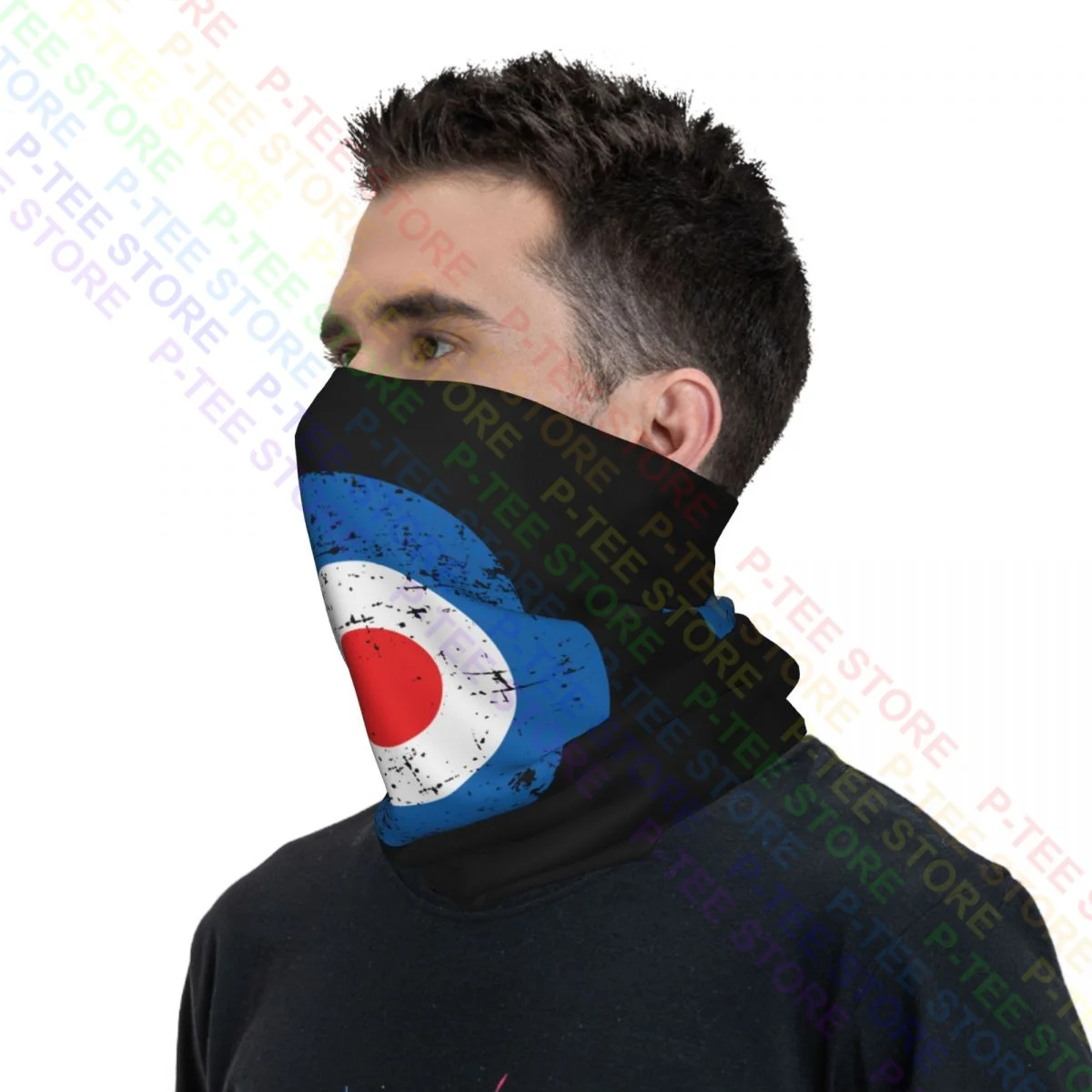 Uomo Target Blu Mods Vespa The Who Pete Townsend Neck Gaiter Bandana Scarf Face Mask Simple Headwear Breathable