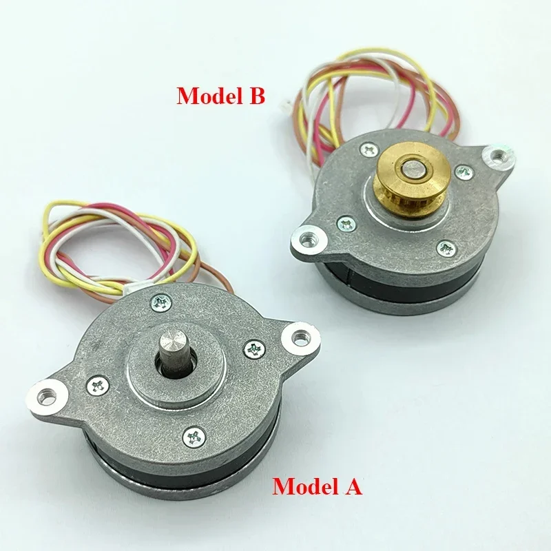 0.9 Degree Mini 36mm Round Thin Stepper Motor 2-Phase 4-Wire Stepping Motor 5mm Shaft for 3D Printer CNC Robot