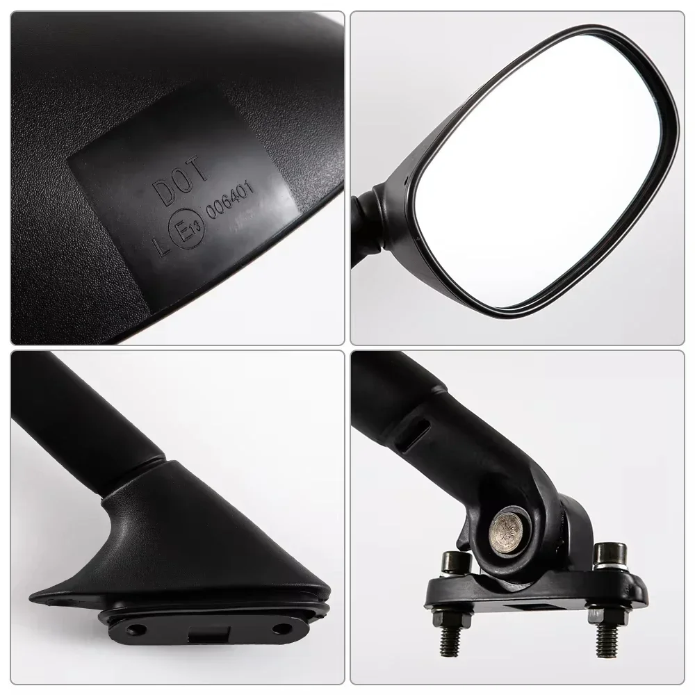 2 قطعة دراجة نارية مرآة الرؤية الخلفية لياماها TMAX 500 2001-2011TMAX530 Tmax500 T-MAX 560 TMAX500 الدراجة الجانب الخلفي محدب الدراجات البخارية