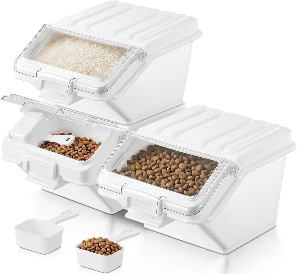 Dog Food Storage Container Set with Scoop