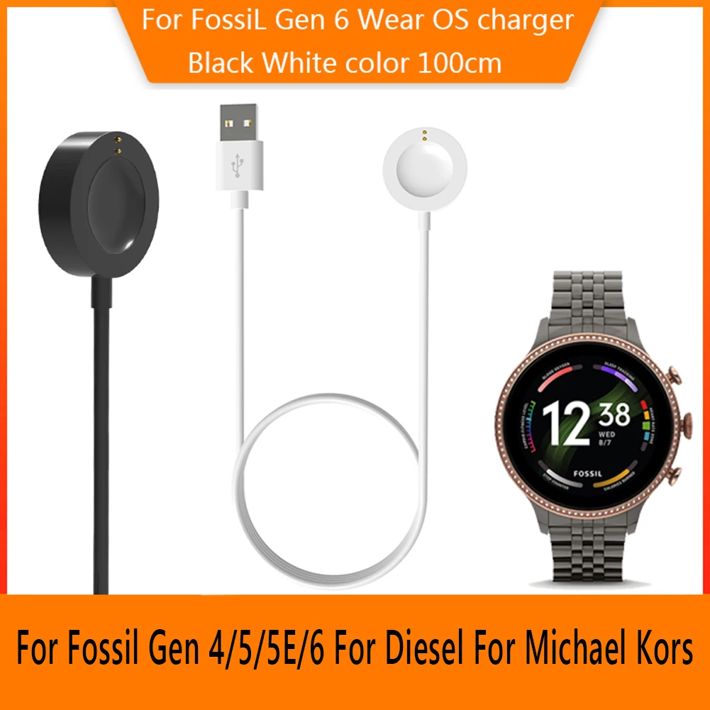 Smartwatch Charging Cable for Fossil Gen6/Gen5/Gen4/Venture/Explorer/Diesel Power Supply Wire Smartwatch Accessories