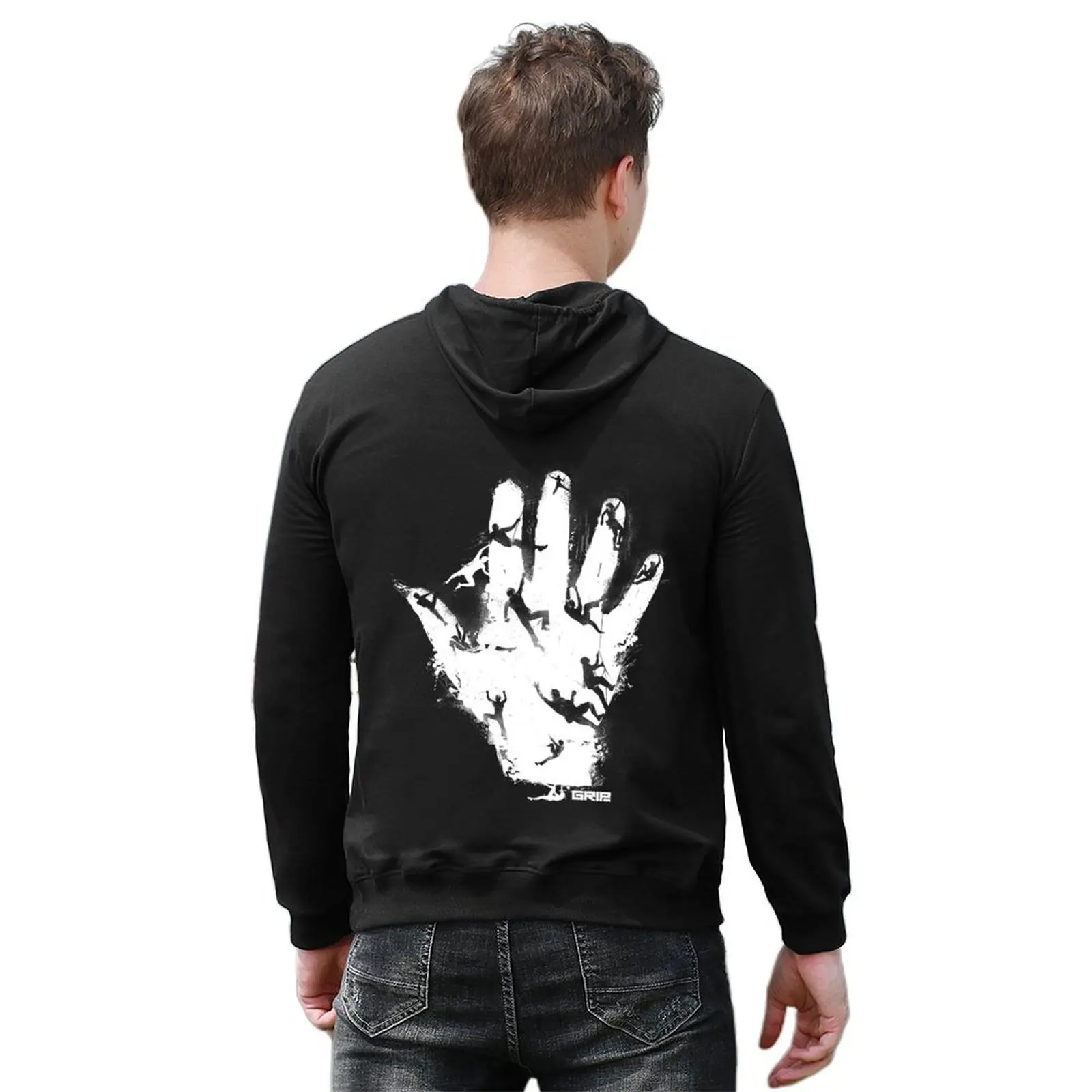 اليد تسلق ريمكس هوديي ملابس رجالية بلوزة جرافيك تي شيرت الرجال الملابس الجمالية هوديي الرجال #6