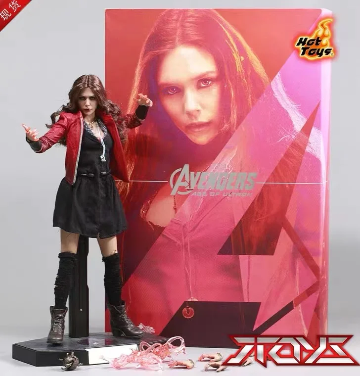 Original Genuine hot toys HT MMS301 1/6 Scale Women Soldier Super Hero Elizabeth Olsen Witch 12inch Action Figure Body Model