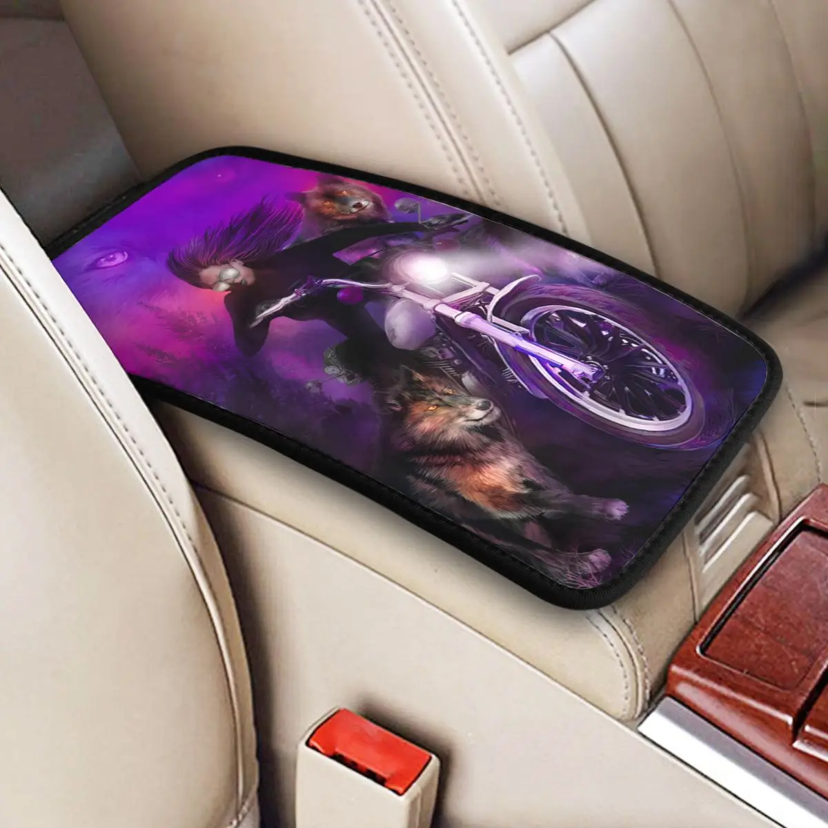 

The Pack Car Accessories Car Handrail Box Cushion Custom Print Non-slip Car Armrest Cover